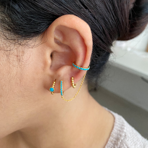 Earcuff Deinie Turquesa