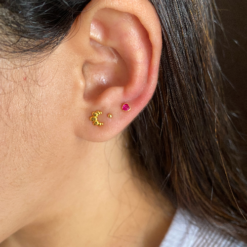 Piercing lovit Fucsia